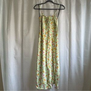 Floral Green Maxi Dress